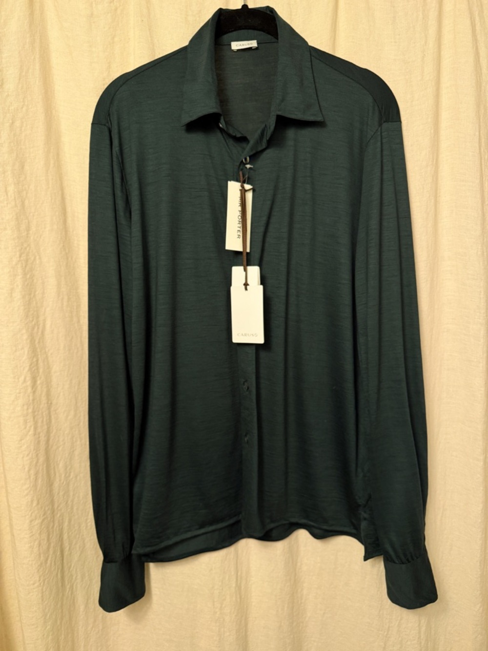 Caruso Knit 100% Wool Cardigan/Shirt
